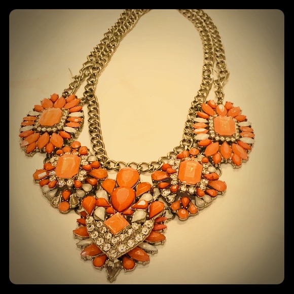 Bedazzled Coral Necklace - Picture 1 of 1